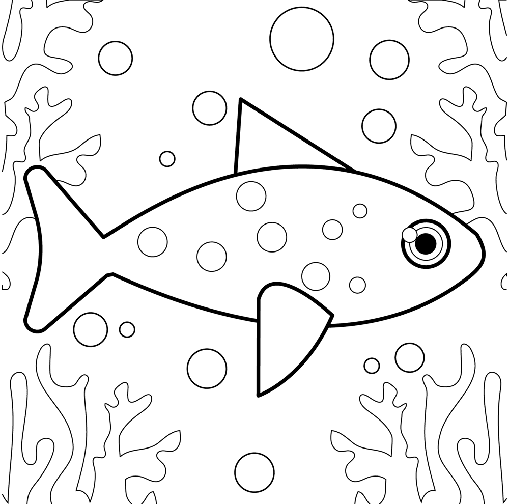 Desenho de Sob O Mar para colorir e imprimir: número 17