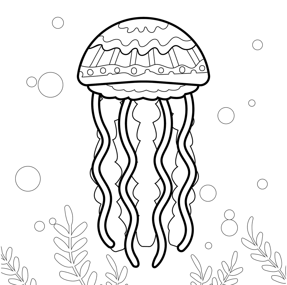 Desenho de Sob O Mar para colorir e imprimir: número 24