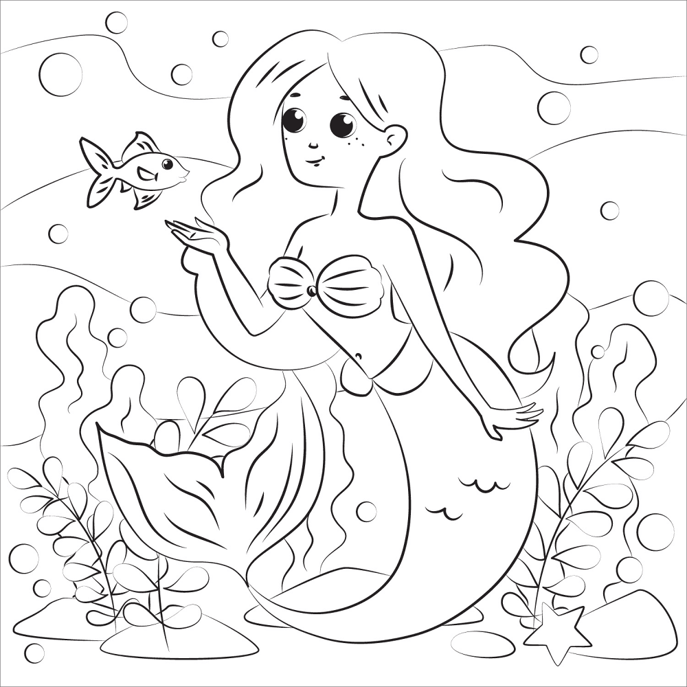 Desenho de Sob O Mar para colorir e imprimir: número 29