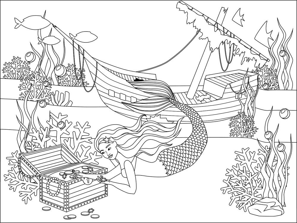 Desenho de Sob O Mar para colorir e imprimir: número 30