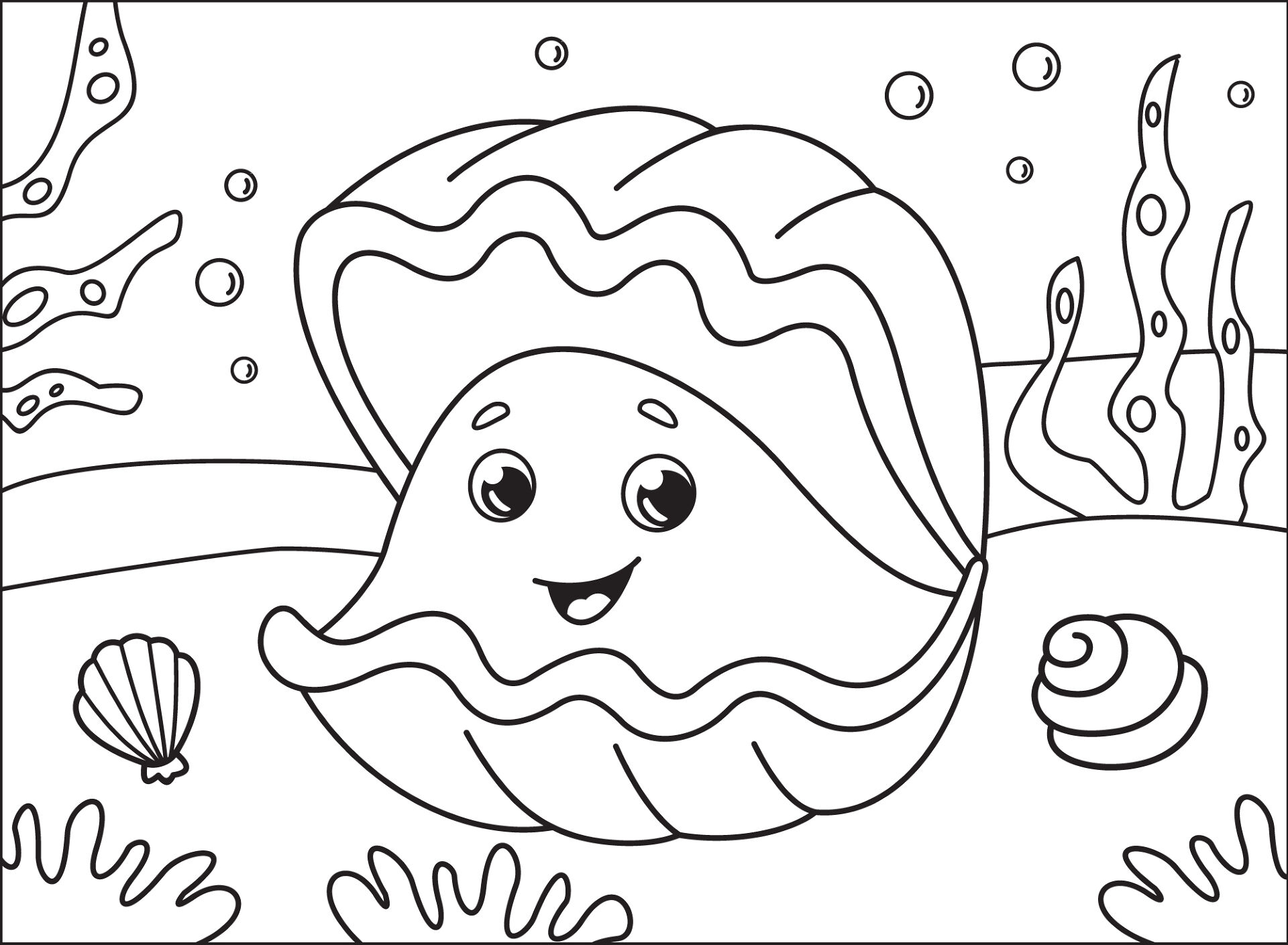 Desenho de Sob O Mar para colorir e imprimir: número 32