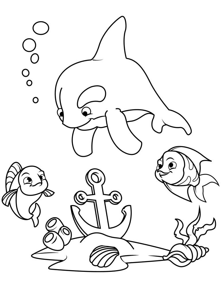 Desenho de Sob O Mar para colorir e imprimir: número 36