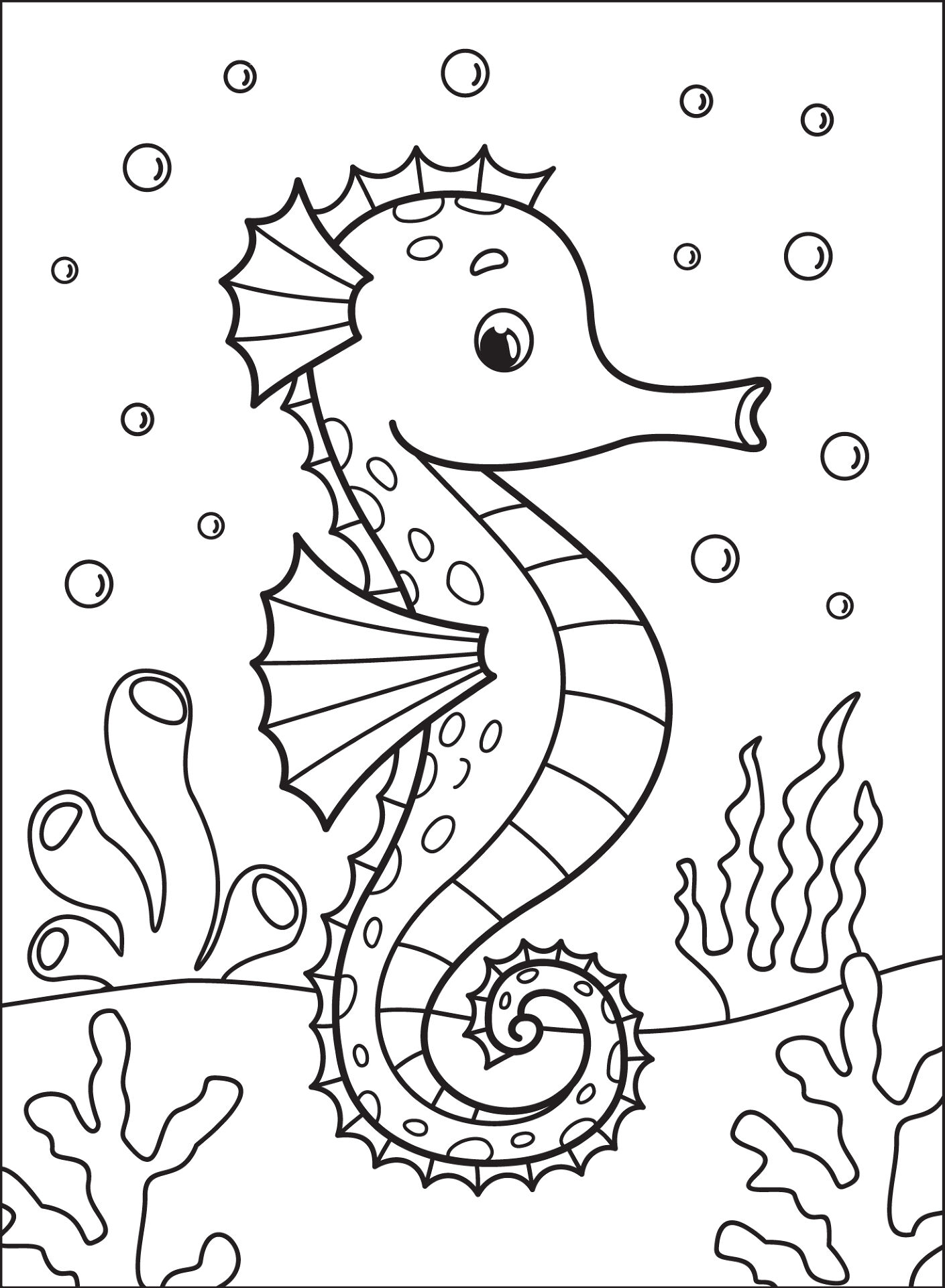 Desenho de Sob O Mar para colorir e imprimir: número 42