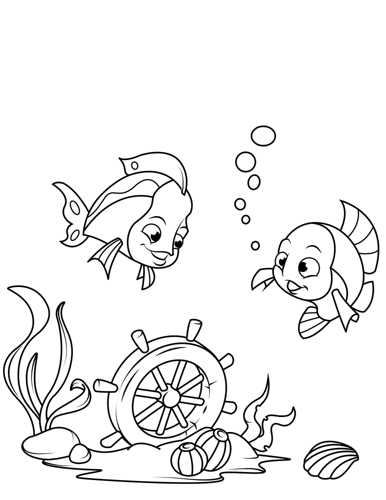Desenho de Sob O Mar para colorir e imprimir: número 45