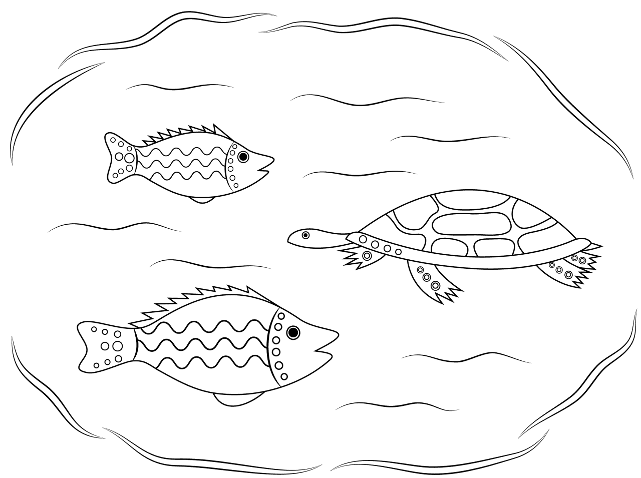 Desenho de Sob O Mar para colorir e imprimir: número 48