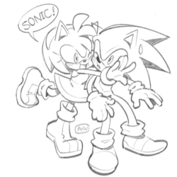Desenho de Sonic para colorir e imprimir: número 19