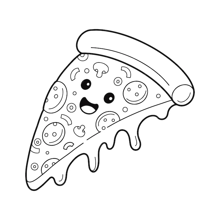 Desenho de Sorvetes para colorir e imprimir: número 1