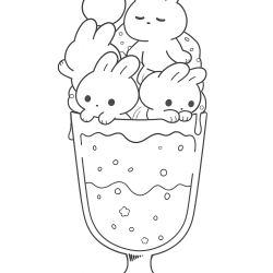Desenho de Sorvetes para colorir e imprimir: número 15