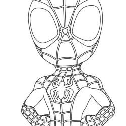 Desenho de Spidey e Seus Amigos Espetaculares para colorir e imprimir: número 13