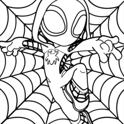 Desenho de Spidey e Seus Amigos Espetaculares para colorir e imprimir: número 14