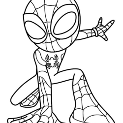 Desenho de Spidey e Seus Amigos Espetaculares para colorir e imprimir: número 15