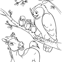 Desenho de Spirit para colorir e imprimir: número 3