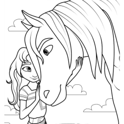 Desenho de Spirit para colorir e imprimir: número 8