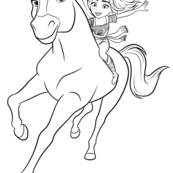 Desenho de Spirit para colorir e imprimir: número 9
