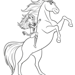 Desenho de Spirit para colorir e imprimir: número 10