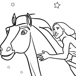 Desenho de Spirit para colorir e imprimir: número 13