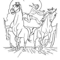Desenho de Spirit para colorir e imprimir: número 18