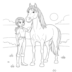 Desenho de Spirit para colorir e imprimir: número 21