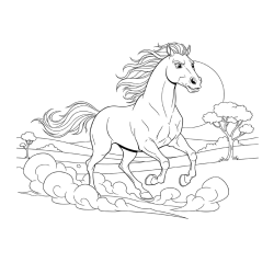 Desenho de Spirit para colorir e imprimir: número 23