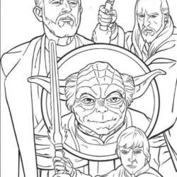 Desenho de Star Wars para colorir e imprimir: número 2