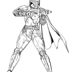 Desenho de Star Wars para colorir e imprimir: número 3