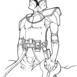 Desenho de Star Wars para colorir e imprimir: número 7