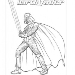 Desenho de Star Wars para colorir e imprimir: número 8