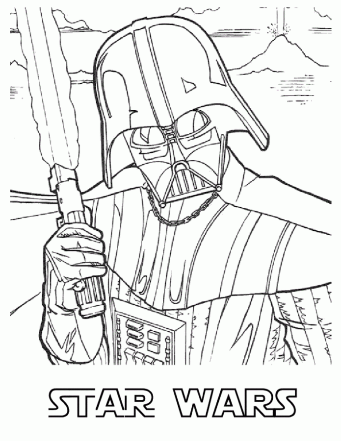 Desenho de Star Wars para colorir e imprimir: número 11