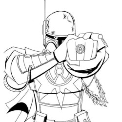 Desenho de Star Wars para colorir e imprimir: número 17