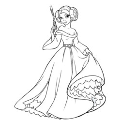Desenho de Star Wars para colorir e imprimir: número 21