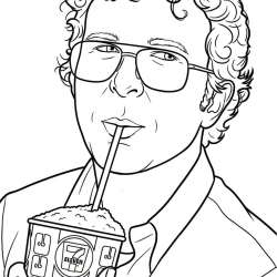 Desenho de Stranger Things para colorir e imprimir: número 9