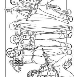 Desenho de Stranger Things para colorir e imprimir: número 21