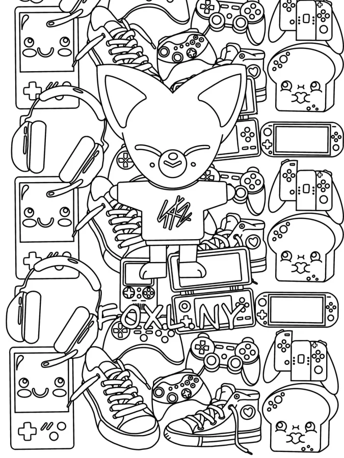 Desenho de Stray Kids para colorir e imprimir: número 10