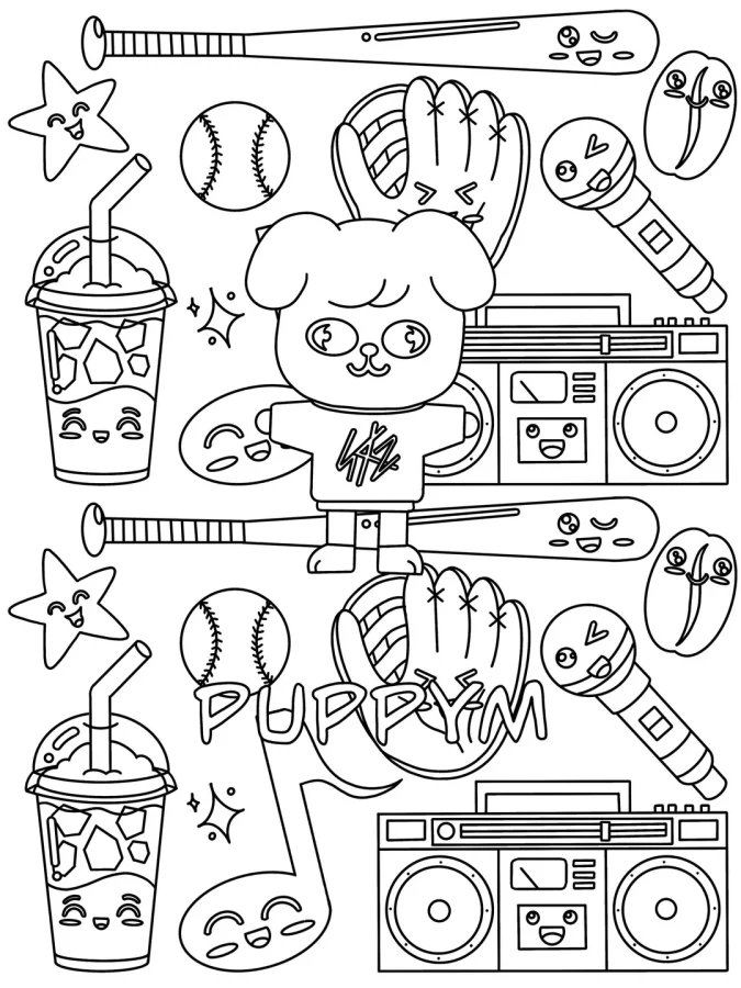 Desenho de Stray Kids para colorir e imprimir: número 11