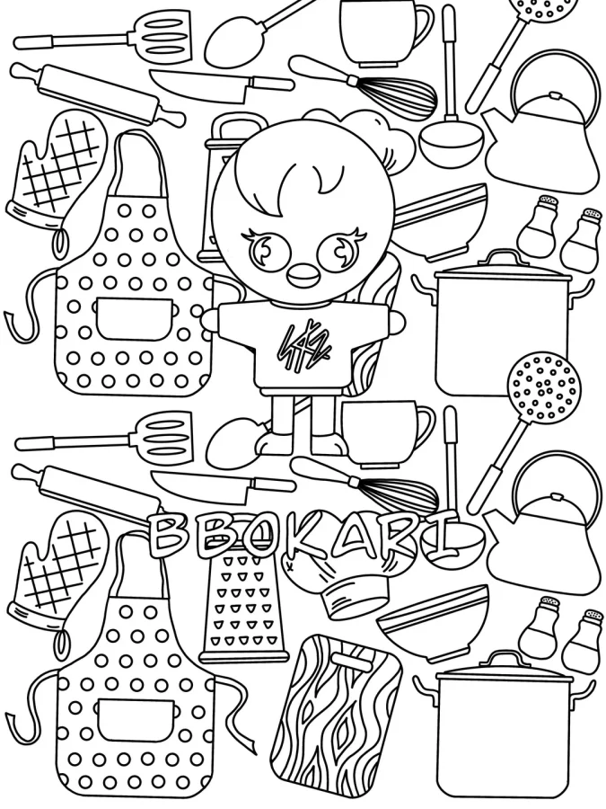 Desenho de Stray Kids para colorir e imprimir: número 13