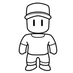 Desenho de Stumble Guys para colorir e imprimir: número 10