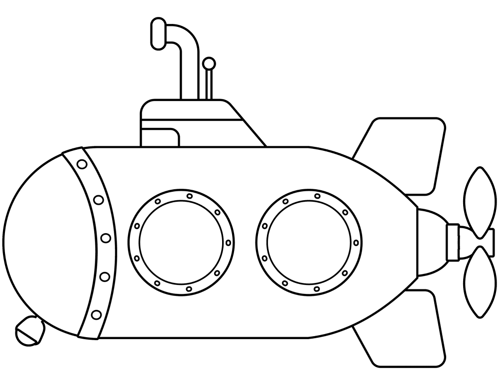 Desenho de Subaquático para colorir e imprimir: número 2