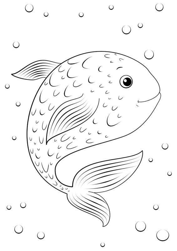 Desenho de Subaquático para colorir e imprimir: número 4