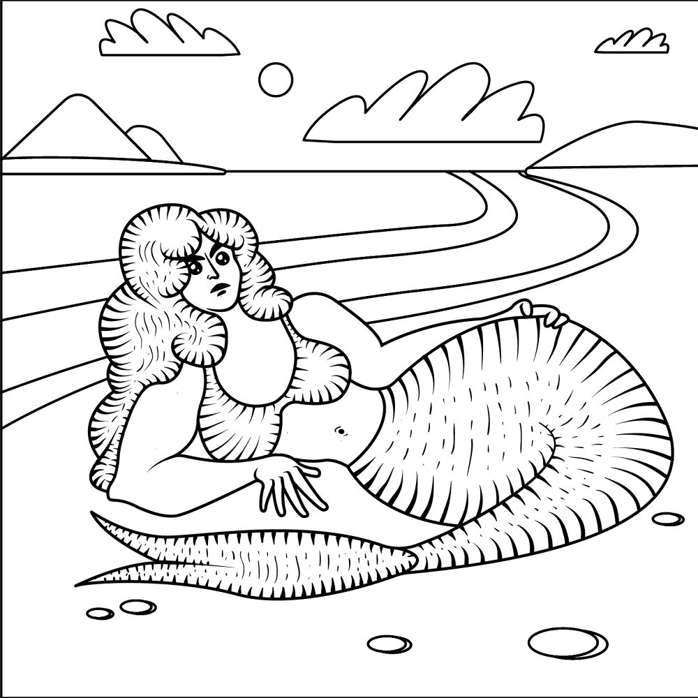 Desenho de Subaquático para colorir e imprimir: número 23