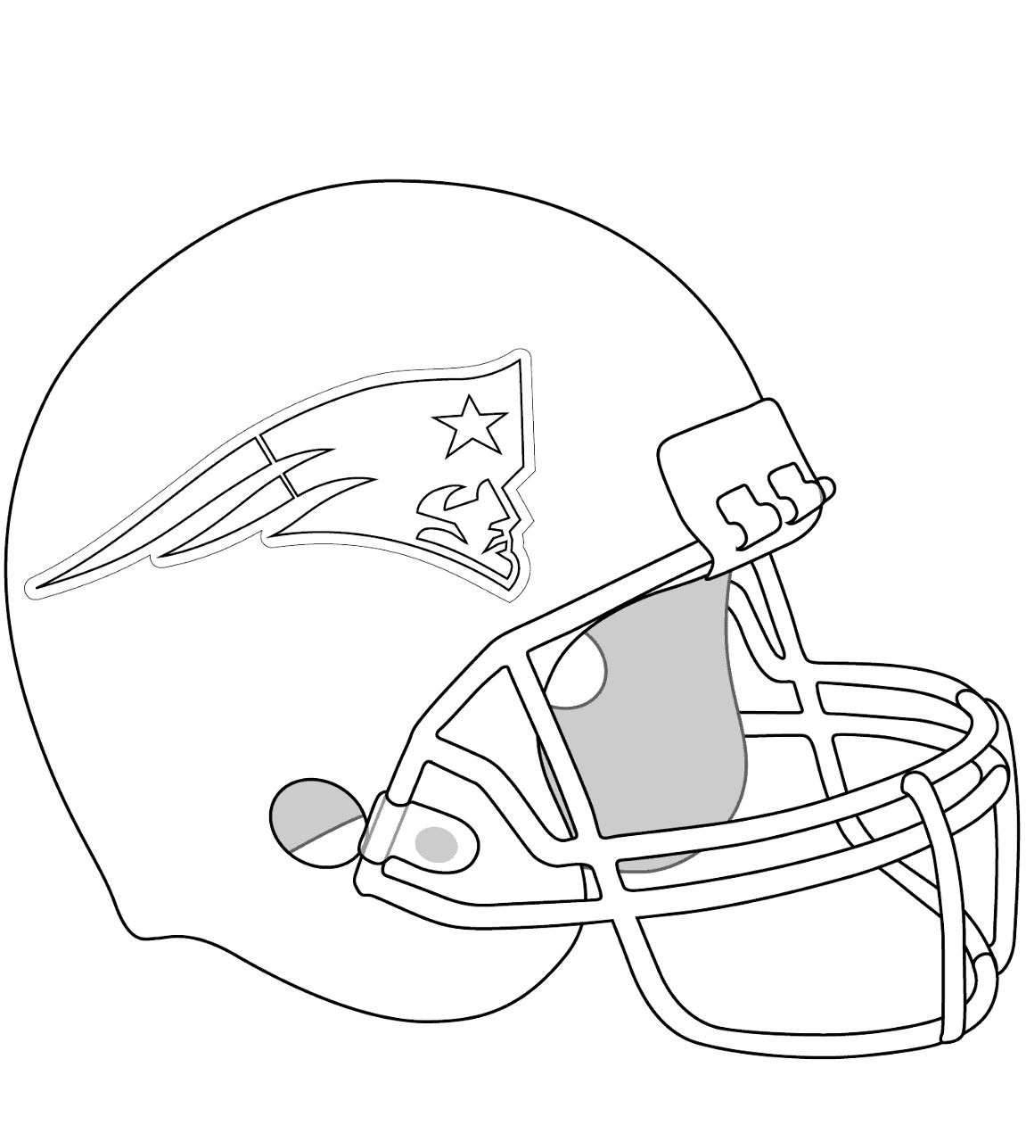 Desenho de Super Bowl Sunday para colorir e imprimir: número 7