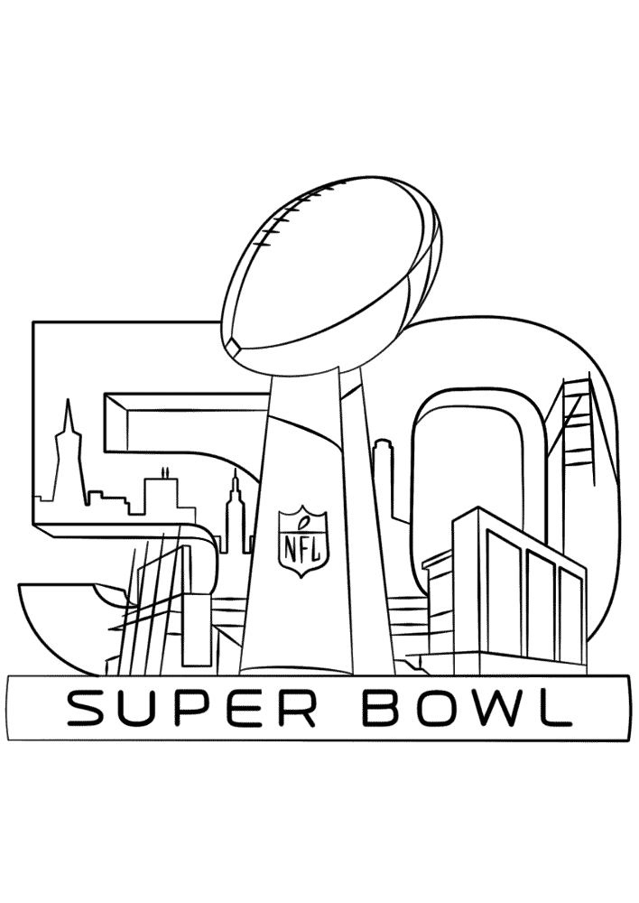 Desenho de Super Bowl Sunday para colorir e imprimir: número 12