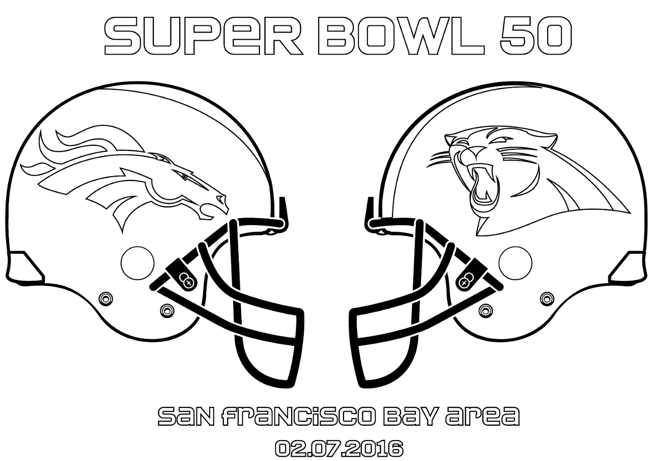 Desenho de Super Bowl Sunday para colorir e imprimir: número 15