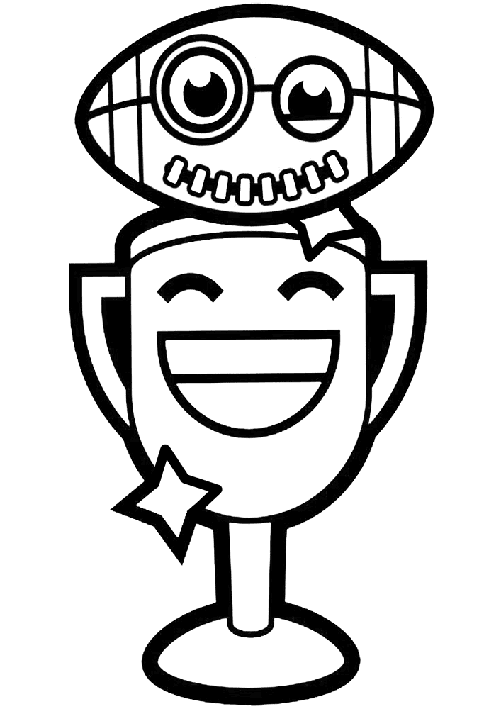 Desenho de Super Bowl Sunday para colorir e imprimir: número 20