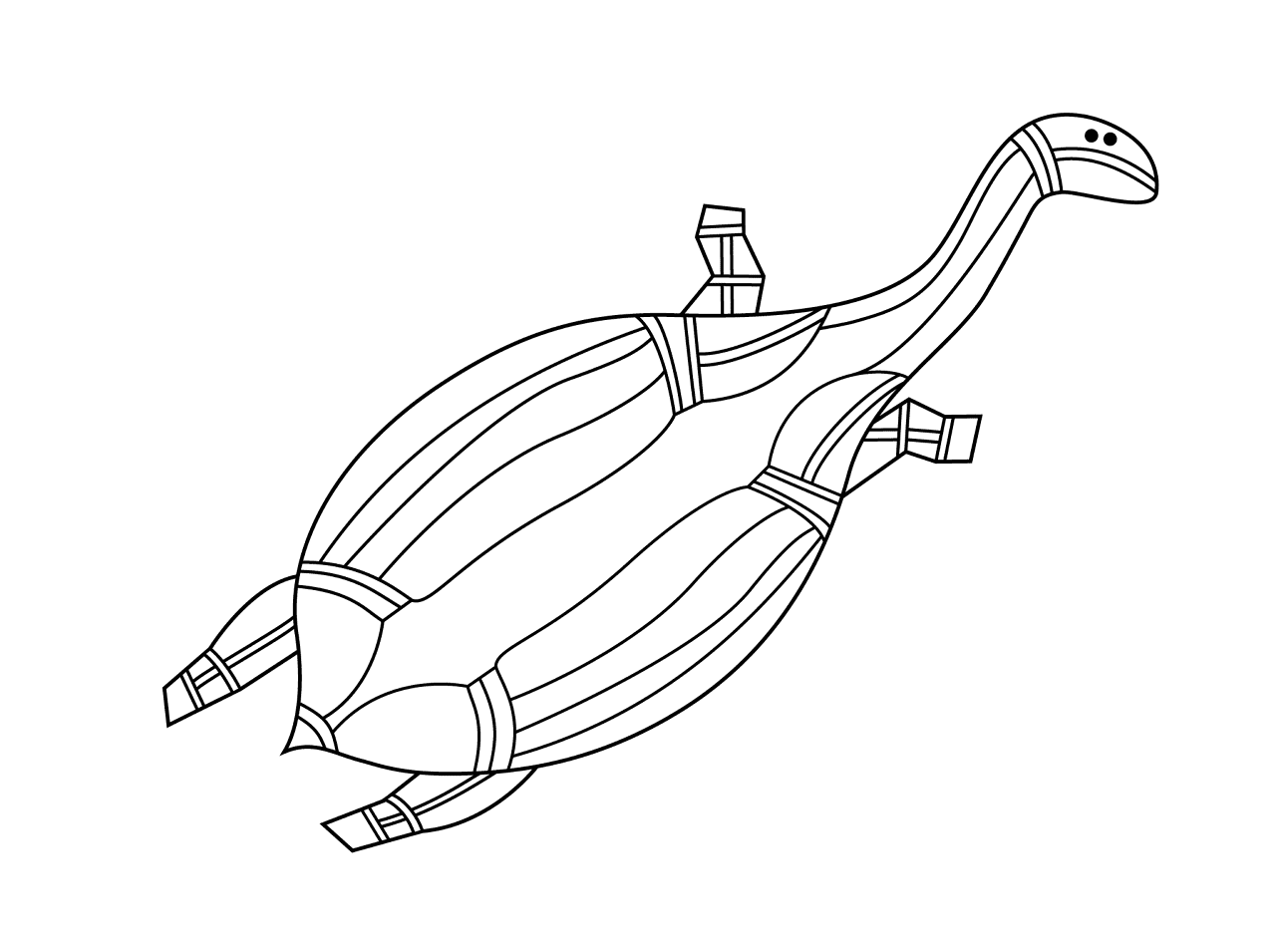 Desenho de Tartaruga para colorir e imprimir: número 16