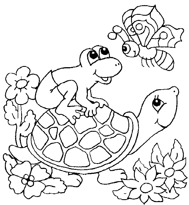 Desenho de Tartaruga para colorir e imprimir: número 39