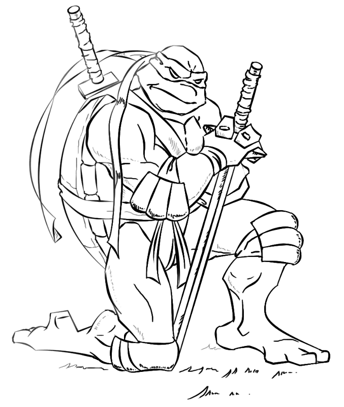 Desenho de Tartaruga para colorir