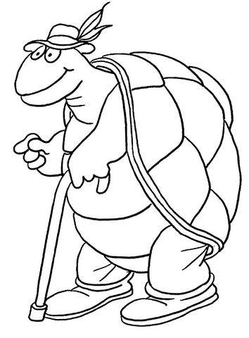 Desenho de Tartaruga para colorir