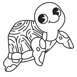 Desenho de Tartaruga para colorir