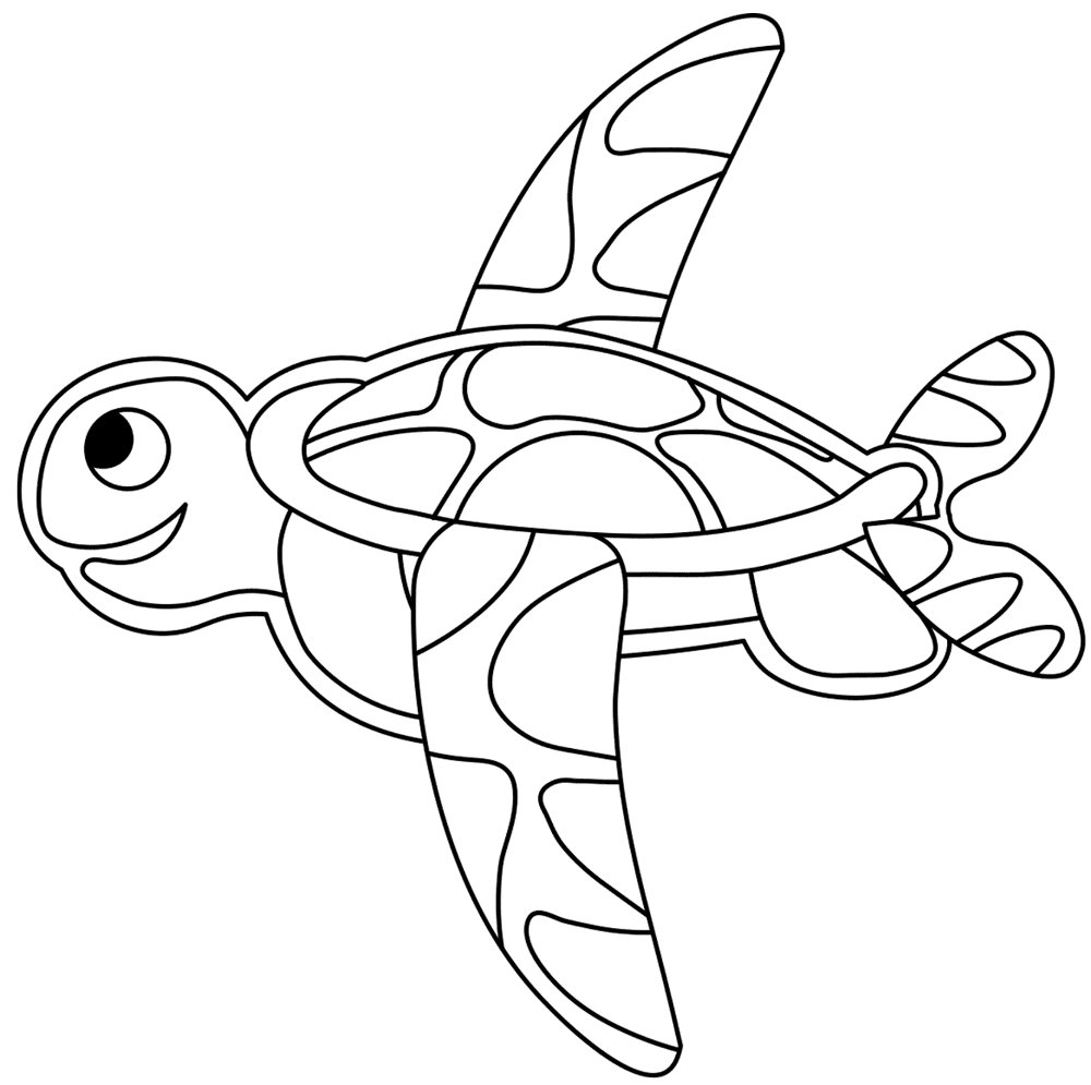 Desenho de Tartaruga para colorir