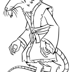 Desenho de Tartarugas Ninja para colorir e imprimir: número 23
